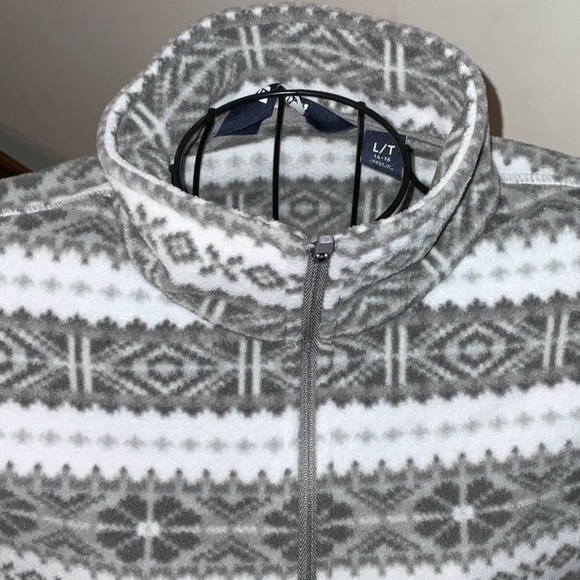 EUC Lands' End Regular Fleece Quarter Zip Pullover - Picture 5 of 7